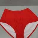 Annbon Slimming Artifact High Waisted Bikini Bottom Tummy Control Full Coverage Bikini Bottom Swimsuit Bottoms for Women (Medium, Red)