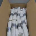 Supernal 120pack Silver Plastic Silverware,Rolled Plastic Silverware,Pre Rolled Napkins with Cutlery Set,Wrapped Disposable Cutlery Set with Napkin Perfect for Mother's Day, Birthday, Wedding,Catering
