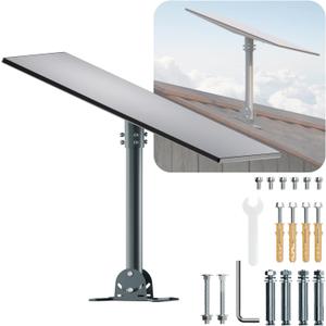 For Starlink Gen 3 Roof Mount, Metal Alloy Starlink Standard V3 Mounting Kit with Starlink Gen 3 Pipe Adapter, Angle Adjustable (Straight)