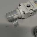 Pneumatic Air Compressor Filter Regulator Combo 1/4" NPT 150 PSI w/Adjustable Gauge-Water Separator,Metal Bracket,Manual Drain,5 Micron Brass Cartridge