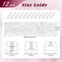 12 Pack White Cheesecloth Table Runner 17x108 Inch Semi Sheer Boho Gauze Cheese Cloth Fabric Table Runners, for Wedding Party Baby Shower Birthday Home Decor Garden Farmhouse