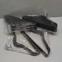 Hangers 50 Pack, Ultra-Thin Plastic Clothes Hangers (17.7 Inch) - Space-Saving Slim Hangers with Non-Slip Grooves for Wardrobe, Closet & Dorm Organization(Black)