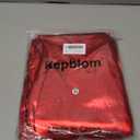 Kepblom Shiny Metallic Unitard Turtleneck Long Sleeve Footless Zentai Suit Catsuit Dancewear (X-Large, Red)