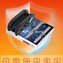 Retro Style Charger for Nintendo Switch 2 Joy-Con Controllers - 4 in 1 Charger Station with LED Indicators, Overcharge Protection (Red/White Edition)