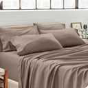 Bare Home Microfiber Bulk Pillow Cases - Standard/Queen Size Set of 4 - Cooling Pillowcases - Double Brushed - Taupe Pillowcases 4 Pack - Easy Care (Standard - 4 Pack, Taupe)