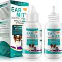 VOSIFSDIY Ear Mite Treatment for Dogs and Cats, Dog Ear Infection Treatment, Ear Mite Treatment for Dog Yeast Infection, 100% Natural Dogs Cats Ears Drops-2PCS