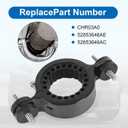 DICMIC CHR03A0 Driveshaft Center Support Bearing Carrier Compatible with 2011-2023 Dodge WD Durango Jeep WK2 Grand Cherokee Replace# 52853646AE, 52853646AC, Black