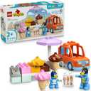LEGO DUPLO Bluey Ice Cream Trip with Bluey - Toddler Toy for Kids, Boys, and Girls Ages 2+ - Includes Figure and Ice Cream Stand - Sensory Toy for Pretend Play - Preschool Gift Idea - 10458