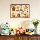 upsimples 50x70cm Puzzle Frame, Wall Decor Poster Frames, Brown 1 Pack | 18x24in with Mat or 19.7 x 27.6 Frame without for 1000 Pieces Puzzles, Gallery Wall, Family, Baby, Dog, Dorm, Christmas