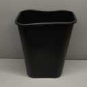 Rubbermaid Commercial Wastebasket Trash Container, 41QT/10.25 GAL, Plastic, Black, Stackable Trash Can for Bedroom/Bathroom/Office, Fits Under Desk/Sink/Cabinet