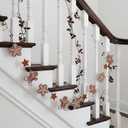 Gingerbread Themed Wreath Banner,Christmas Hanging Decoration,Christmas Colorful Flag Banner,Party Festival Wall Decoration