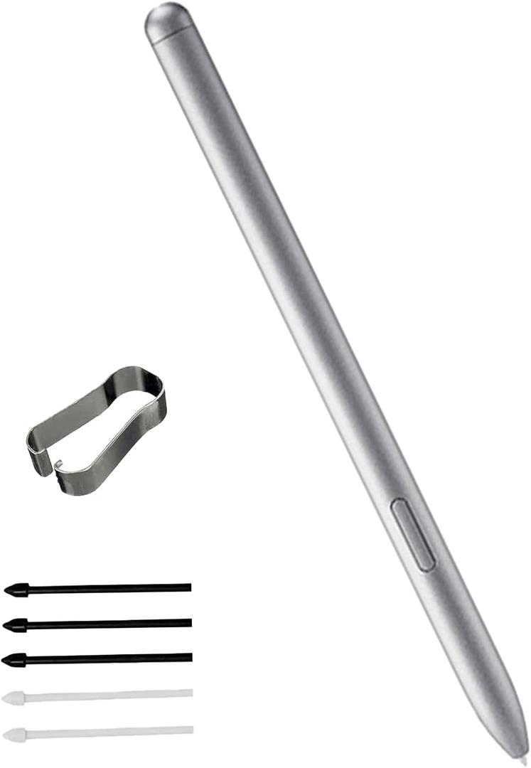 Galaxy Tab S10 Ultra S Pen for Samsung Galaxy Tab S10+/S10 Lite,Tab S10 Ultra Stylus Pen Replacement for Galaxy Tab S10 Ultra/S10 Plus/S10 Lite All Versions S Pen with Nibs(Silver)