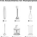 5 In 1 Immersion Blender - A2 | 800W with 18 Speeds and Turbo Mode Handheld Blender