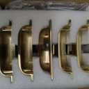 SAILING 10 Pack Cabinet Cup Handle- 2.5"/64mm Champagne Bronze Cabinet Cup Pulls Cabinet Handles Kitchen Hardware Bathroom Living Room Drawer pulls