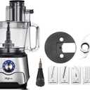 14 Cup Food Processor - 1000W Motor, Storage Drawer for Blades, 7 Speeds, XL Bowl & Large Feed Chute, French Fry Cutter, Chop Slice Shred & Mix for Vegetables, Cheese & Meat, Family Meals