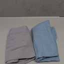 FUNUPUP Muslin Baby Lounger Cover Compatible with Snuggle Me Lounger, Infant Lounger Pillow Cover for Newborn, Removable Newborn Lounger Cover for Boys and Girls, Only Cover, Grey & Blue