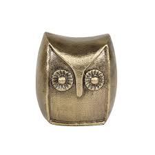 HD Designs Aluminum Owl - Gold