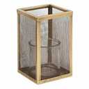 Honeybloom Metal Mesh Pillar Candle Holder.
