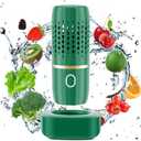 Cudinham Fruit and Vegetable Purifier Cleaner Washing Machine Capsule Shape Disinfection OH-ion Purification Technology for Cleaning Veggie Grains Rice Meat Seafood, Green