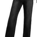 Tall Women's nseam Wide Leg Jeans High Waisted Stretchy Straight Loose Trendy Denim Pants Pockets. Size L