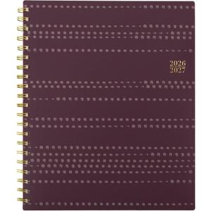 Cambridge Planner 2026-2027 Weekly & Monthly Academic 12-Month July-June, 8-1/2" x 11", Stria (1797-905A)