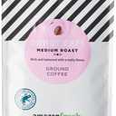 AmazonFresh Donut Cafe Ground Coffee, Medium Roast, 12 Ounce (EXP 03/06/26)