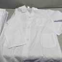 Newcotte Unisex Kids Lab Coat Bulk Halloween Children Science Doctor White Toddler Costume Boys Girls Cosplay School XL 20 PCS