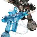 Electric Water Gun 2 Pack,Rechargeable,Automatic SMG Squirt Watergun,Outdoor Toy,Summer Battle Game Childs Gift,Long Range,Super Powerful LED Blaster Electric Water Guns for Adults Kids