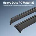 Window Visors Rain Guards Compatible with 2025 2026 VW Volkswagen Tiguan Car Accessories Out-Channel Window Vent Deflector Shield Sun Shades Stainless Steel Black Trim
