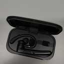 Bluetooth Headset, Wireless Bluetooth Earpiece with ENC Noise Canceling Mic, 120Hrs Talk Single-Ear Headphones, LED Display, IPX7, V5.4 Hand-Free Earphone for Business/Trucker/Driver, Black