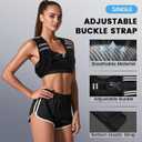 Weighted Vest Woman - 6lb Womens Weight Vest for Walking, Strength Training Weight Vests for Men, Reflective Stripe Fitness Vest for Workout Running Jogging