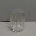 Lucky Bird Colored Glass Vase Modern Ribbed Glass Vase for Flowers, Candles, and Decorative Accents - Tall/ Short Glass Vase for Centerpieces Home Table Decor(Colored H7.87inch)