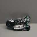 Carcuume Women's Square Toe Strappy Lace Up Heeled Sandals Ankle Buckle Kitten Heel (8.5, Black Pu)