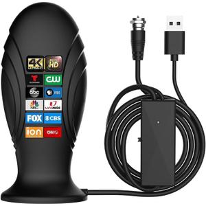 TV Antenna - Digital TV Antenna Indoor for Local Channels Smart Televisions, Long Range Reception HD Antenna for Televisions 4k 1080P Channels-18ft Long Cables