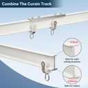 Aluminum Flexible Ceiling Curtain Track 3M