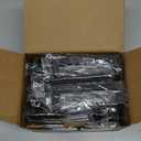 30 Pack 5 inch(128mm) Center to Center Matte Black Cabinet Pulls Stainless Steel Kitchen Cabinet Handles - Square Dresser Handles Drawer Pulls