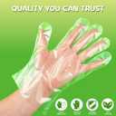 3 x 100-Count Disposable PE Gloves for Paraffin Wax Therapy | Transparent Liners for Hot Wax Treatment and Hand Care