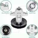 LT42 Deck Spindle Assembly 618-06976 918-06976 Fits for MTD Cub Cadet 42 inch Deck XT1-LT42 XT2-LX42 131PA1ZS099 CYT4220 618-06976A 918-06976A (2 Pack)