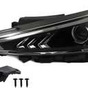 Halogen Headlight Assembly Compatible with Elan-tra 2019 2020