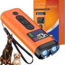 Dog Bark Deterrent Device, 65 FT Range,3X Ultrasonic Bark Deterrent Device & Ultrasonic Dog Trainer - Anti-Barking Device with Color Display, Safe & Effective Alternative to Bark Collars - Orange