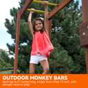 21 Inch Monkey Bars Kit Playground Monkey Bar Ladder Rungs for Backyard Indoor Outdoor Metal Monkey Bars Swing Set Playset Accessories (12 Pcs, Yellow)