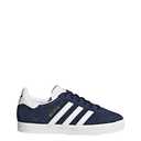 adidas Originals Boy's Gazelle Sneaker, Collegiate Navy/White/White, 6.5