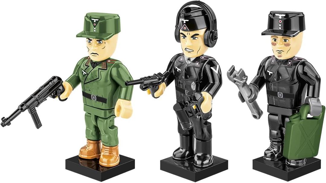 COBI Historical Collection WWII German Tank Crew Figures Building Set, 33 Pieces