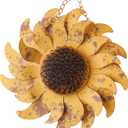 10 Inch Distressed Golden Yellow Metal Sunflower Arrow Replacement