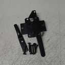 Heavy Duty Self-Locking Gate Latch for Wooden Fence, Post Mount Automatic Gate Lock Gravity Door Latch Hardware for Secure Pool, Outdoor Garden, Metal Gates Vinyl Fences, Black Finish