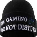 Gamer Gifts, Gaming Beanie Hat Socks, Best Christmas Stocking Stuffers Gifts for Teens Boys Teenagers Him Black (One Size)