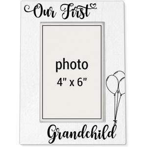 First Time Grandparents Picture Frame New Grandpa Grandma, 8x5.8 inches