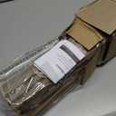 UNISHADES Blackout Cordless Bamboo Roman Shades 31 3/4×64 in Papara Carbon