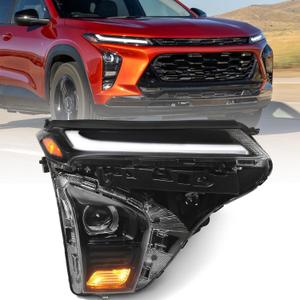 Huray Right Headlight Assembly Fit for Chevy Trax LT/2RS/Activ 2024 2025 RH w/LED DRL Projector Headlamp OE Factory Head Light Replacement for GM2503553 42876953 Passenger Side