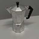 Primula Classic Stovetop Espresso and Coffee Maker, Moka Pot for Italian and Cuban Caf Brewing, Greca Coffee Maker, Cafeteras, 9 Espresso Cups, Silver